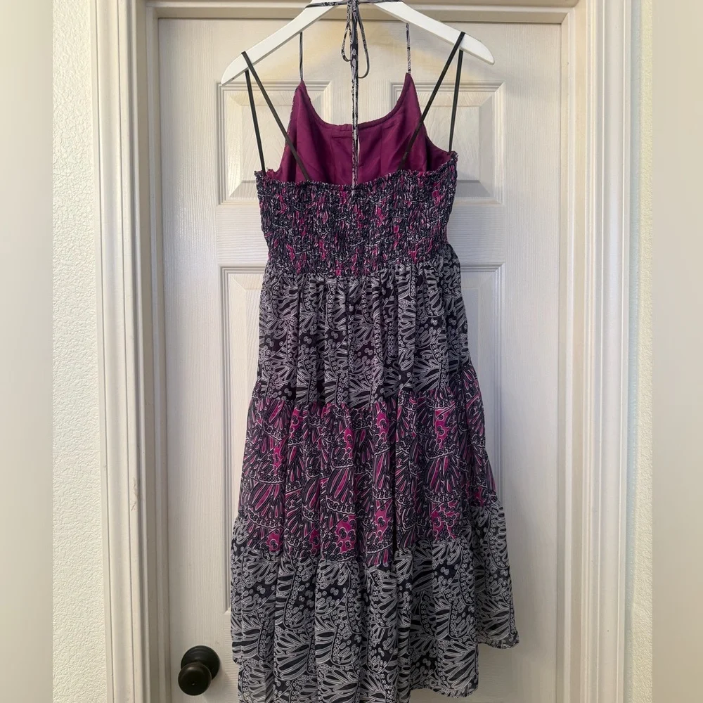 Tie halter dress by Laundry - Picture 3 of 9